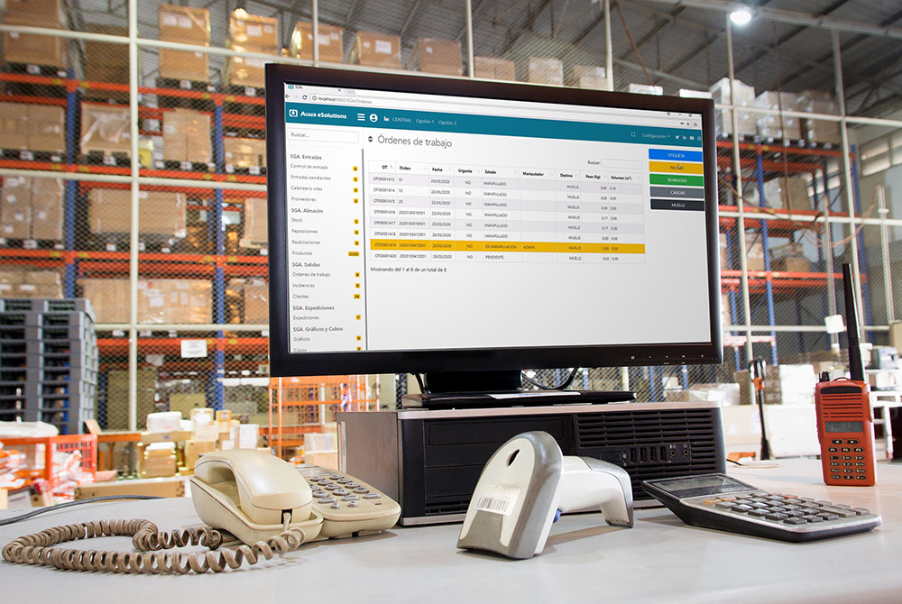 screenshot of Aqua Intelligent Warehouse